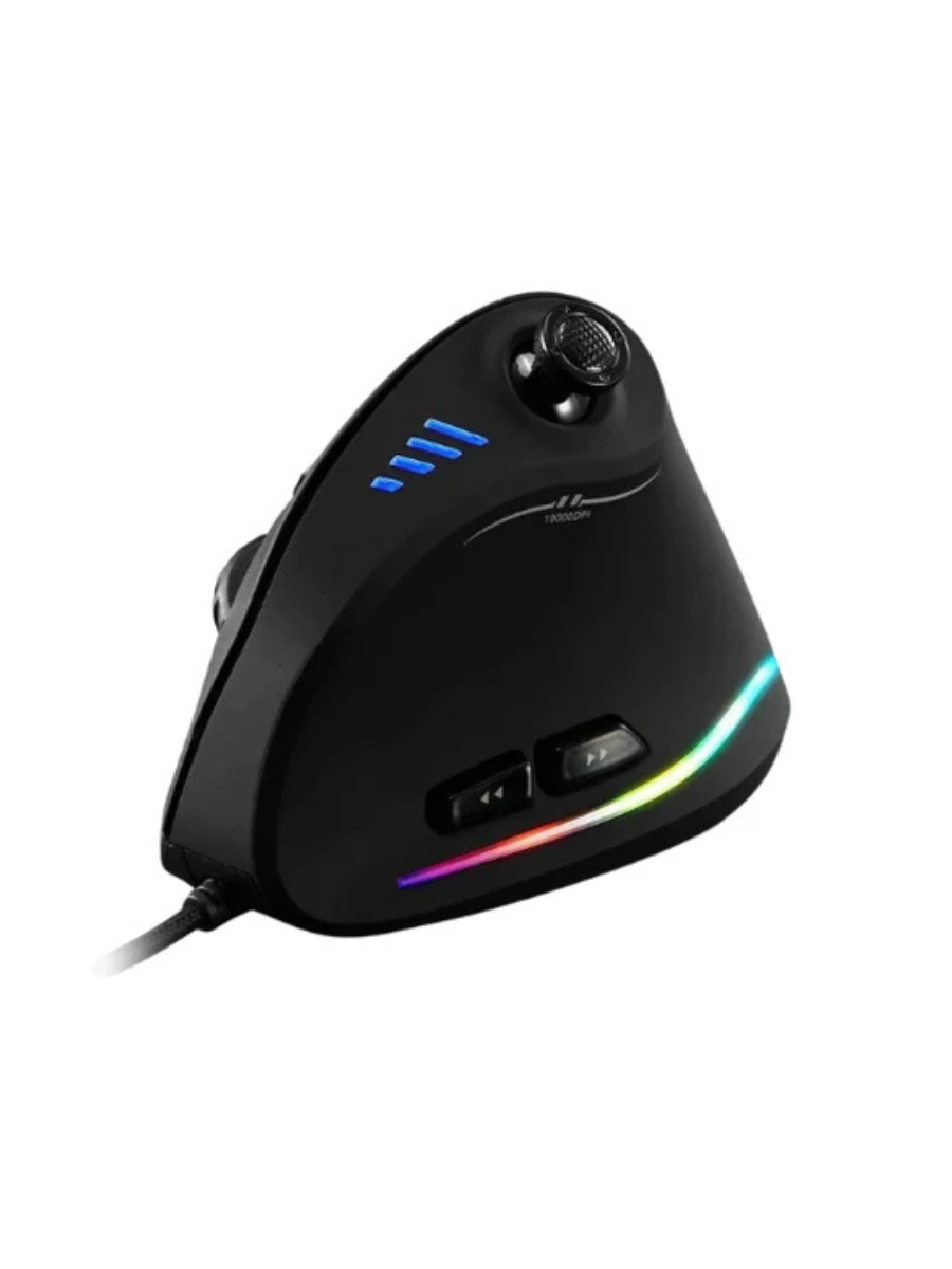Seenda Ergo Pro Wired Vertical Gaming Mouse – RGB Illumination, Ergonomic Grip, Up to 10K DPI