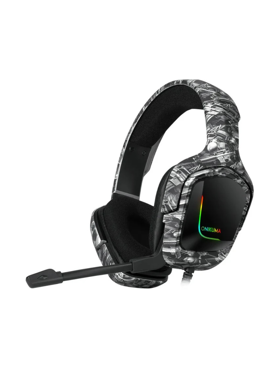 Onikuma K20 Camouflage Wired Gaming Headset (3.5 mm + USB for LED)