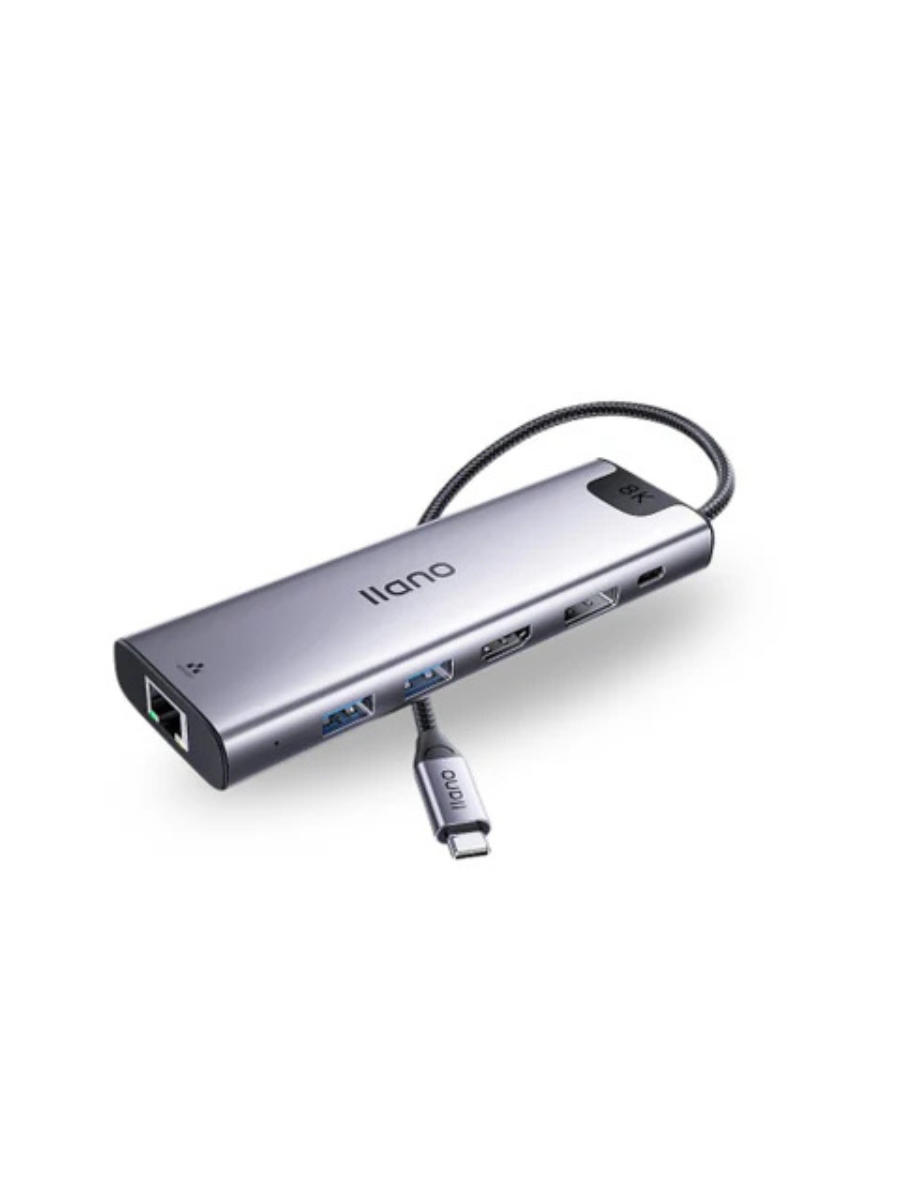 llano 6-in-1 USB-C Hub with 8K Display & Fast Charging