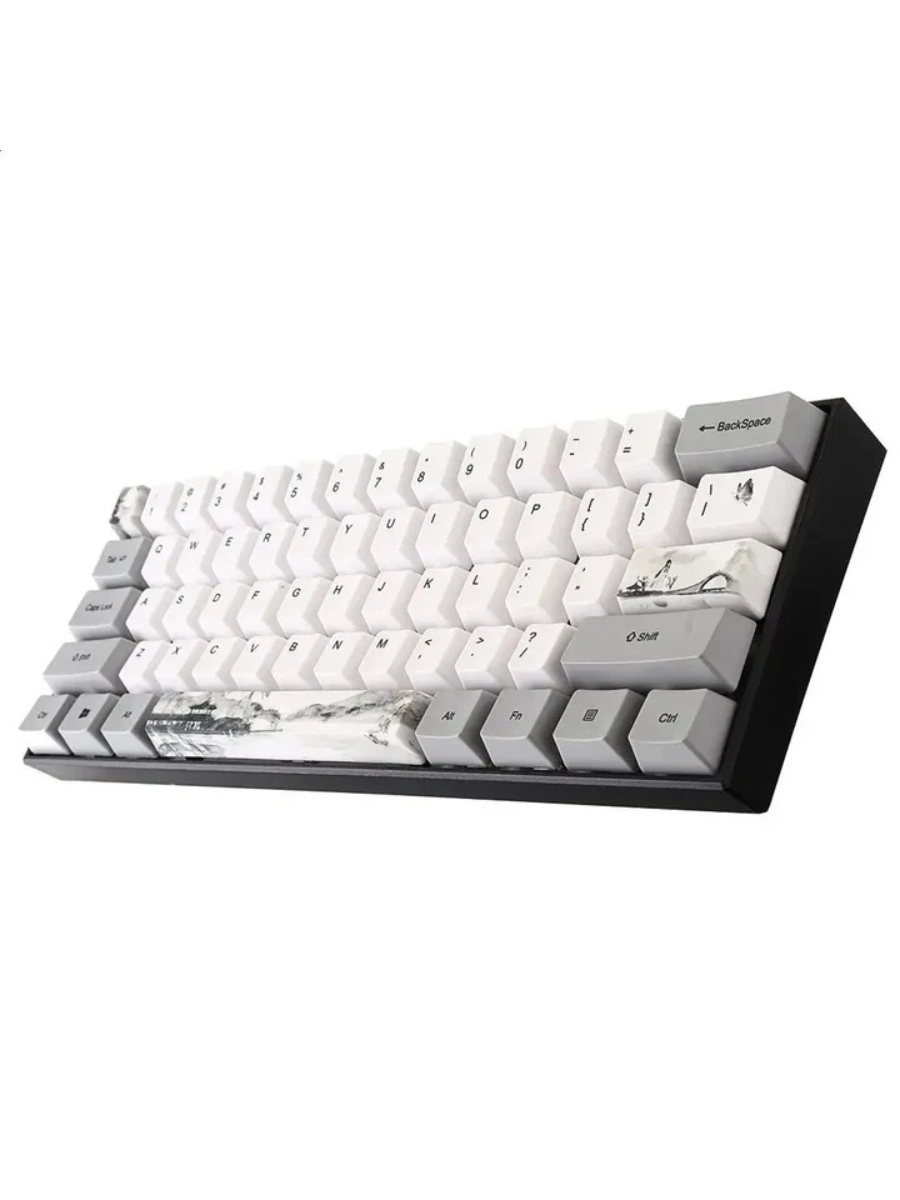 Chinese Ink Brush Art 72-Key PBT Sublimation Keycap Set – OEM Profile