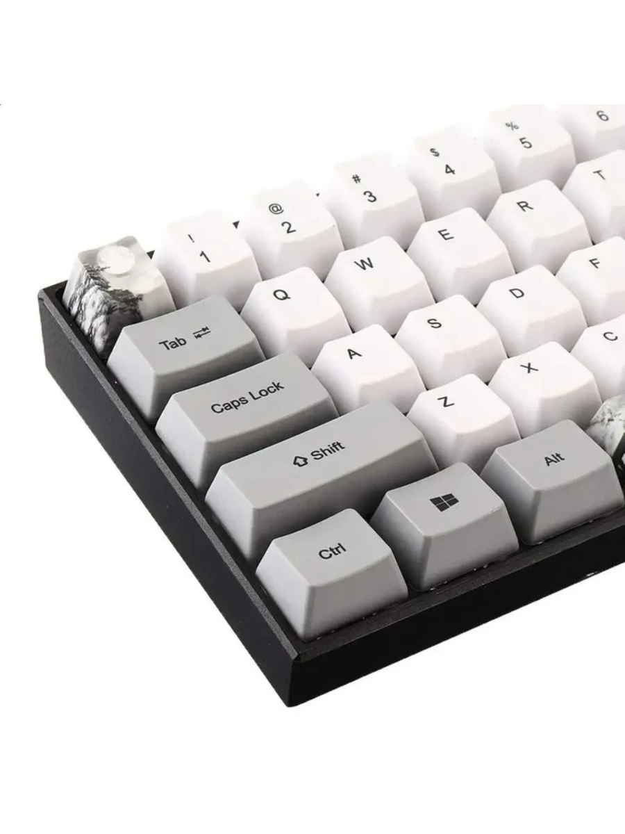 Chinese Ink Brush Art 72-Key PBT Sublimation Keycap Set – OEM Profile