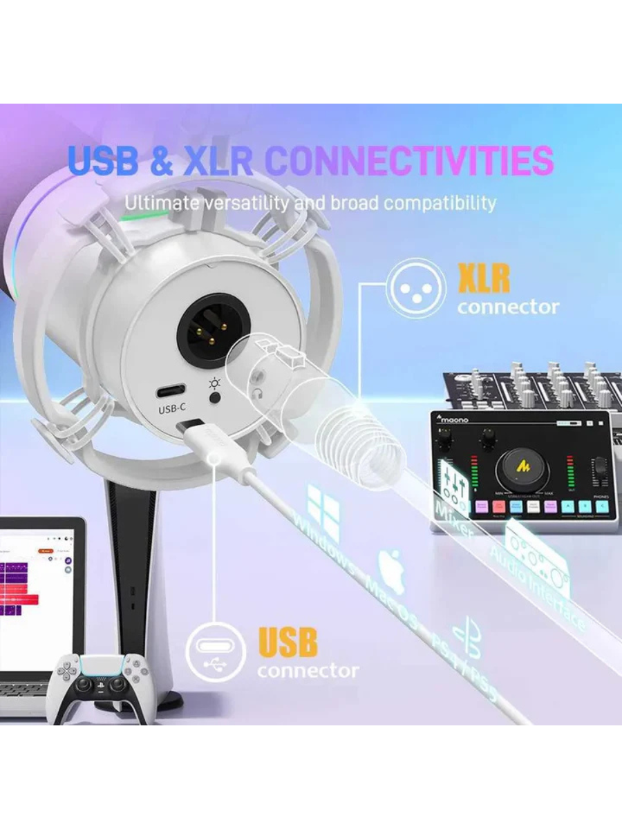 MAONO PD200X RGB + Streaming Mode Microphone