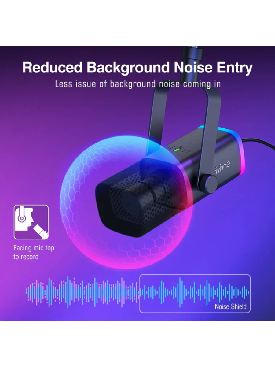 FIFINE XLR/USB Gaming Microphone Kit (Streaming & Podcast Bundle)
