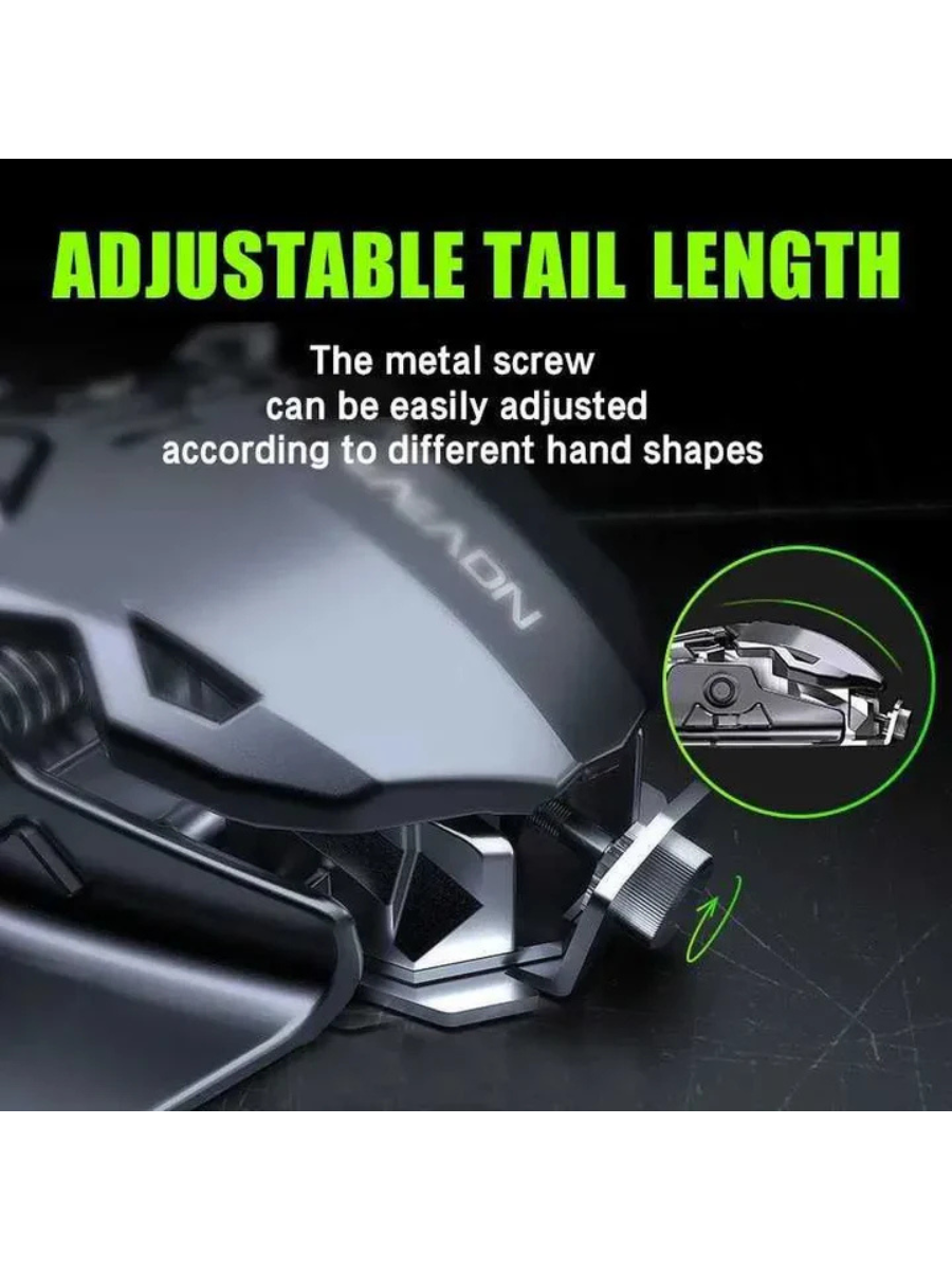 EWEADN MK500 Wired Gaming Mouse – RGB, High DPI, Full-Macro Support