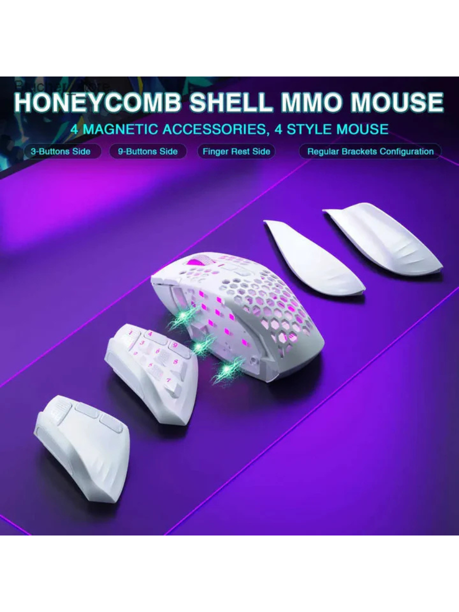 SOLAKAKA SM809 Pro RGB Wireless MMO Gaming Mouse