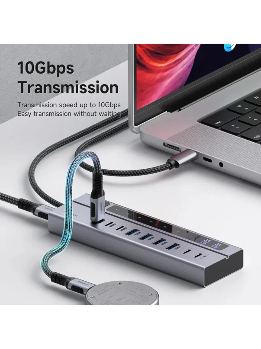 Hagibis 6-in-1 USB-C Hub Type-C Docking Station